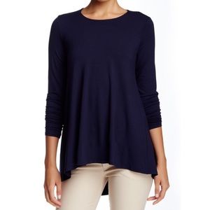 Eileen Fisher Hi Low Jersey Crewneck Tunic